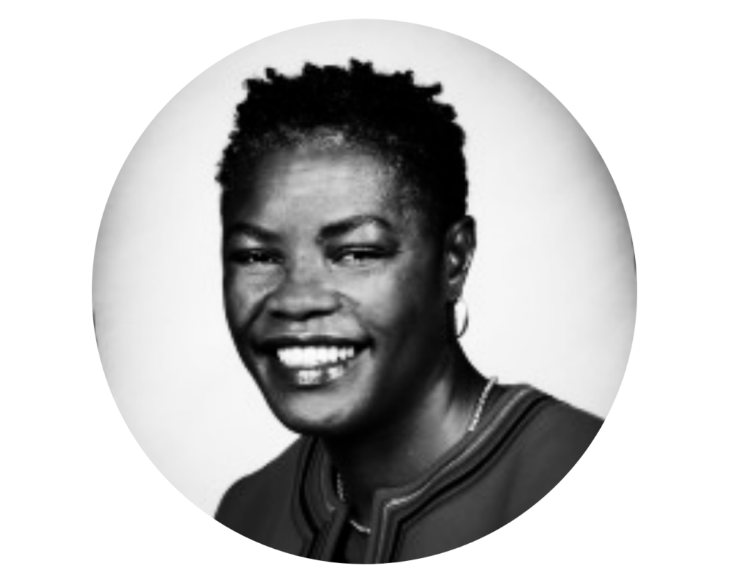 Circular cutout of Flo Williams' headshot